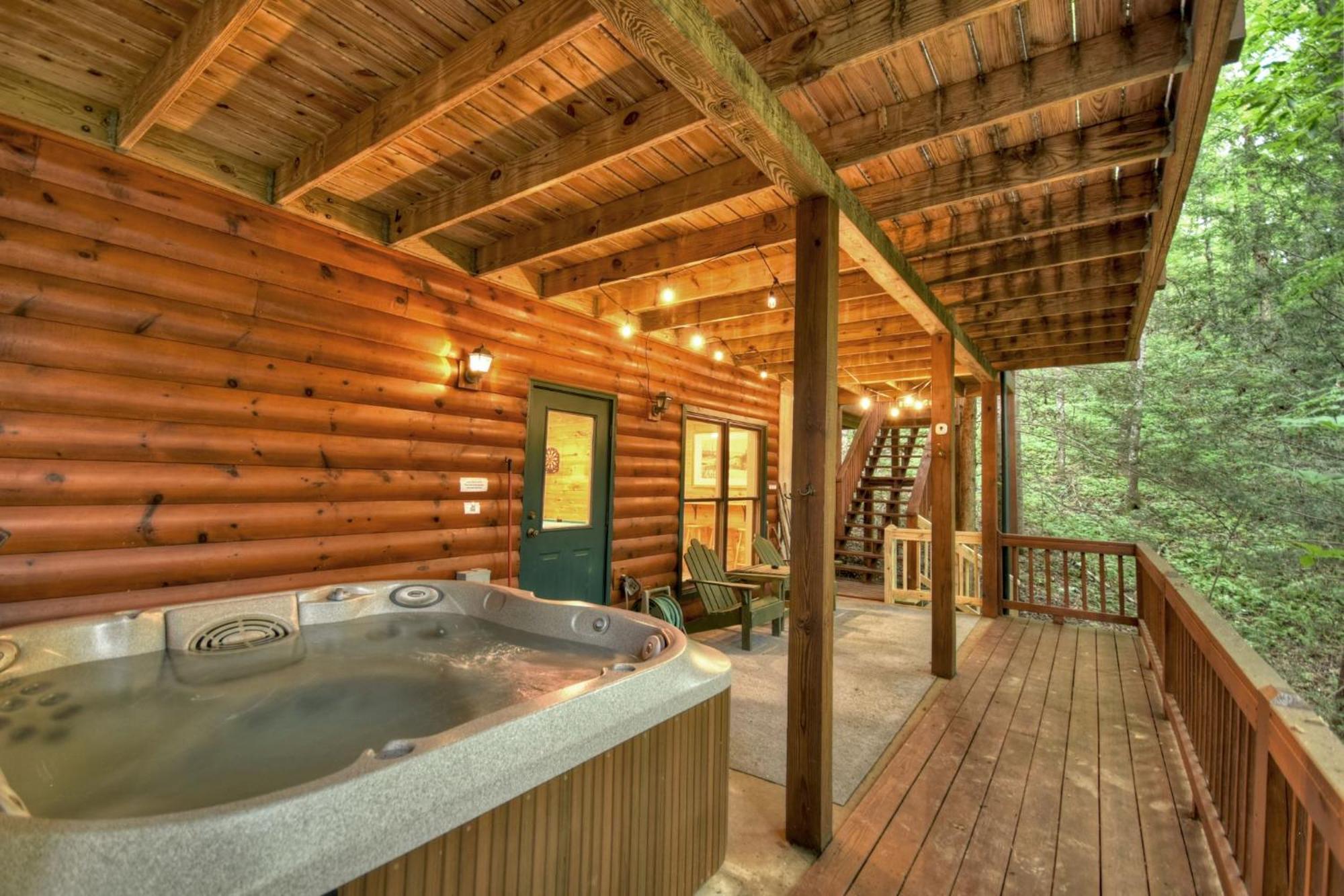 K6 Lodge Gather Around The Firepit Soak In The Hot Tub And Splash In The Creek Blue Ridge Exterior foto